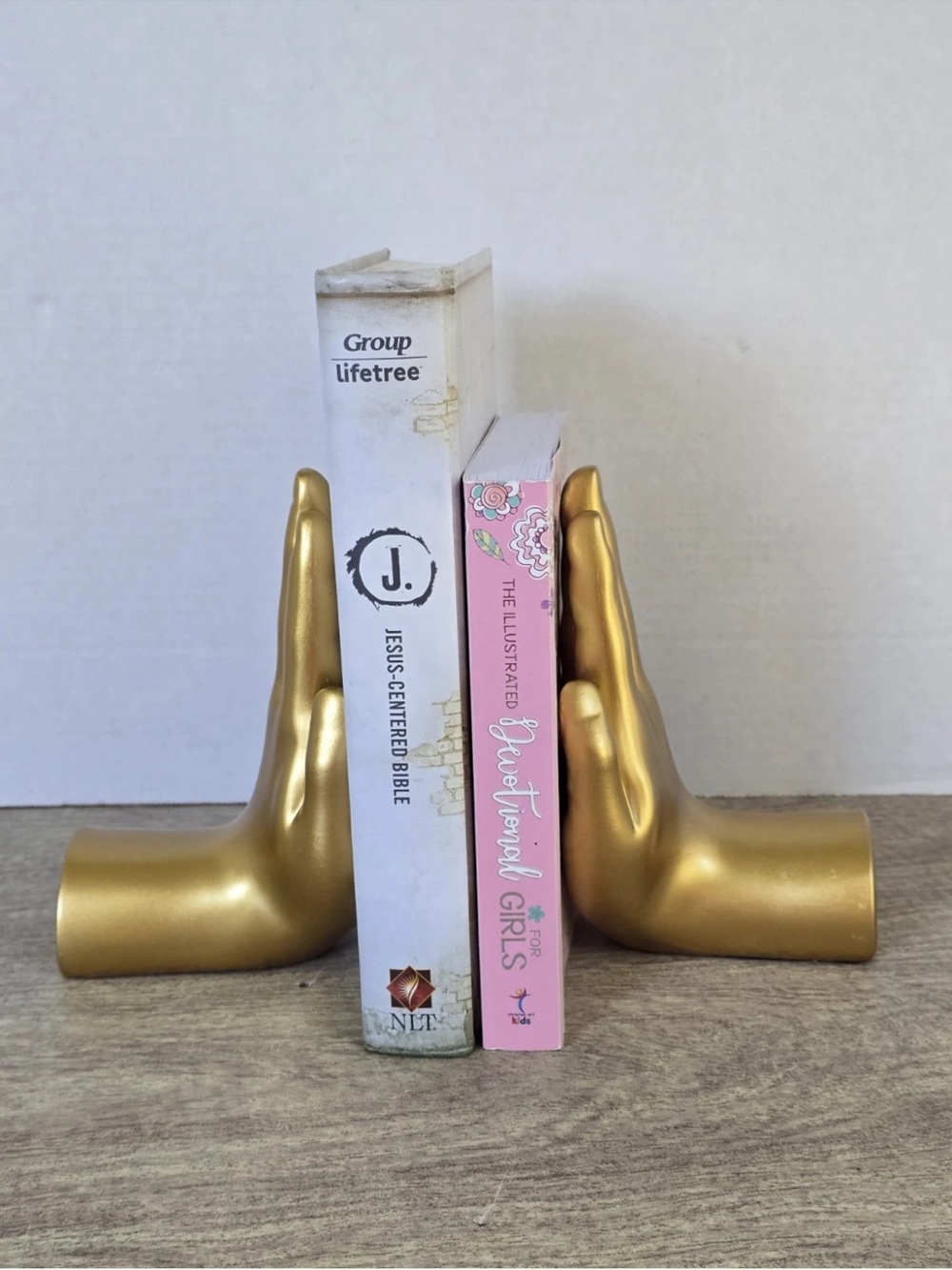 Gold Hand Bookends Pair - Decorative Home Accent